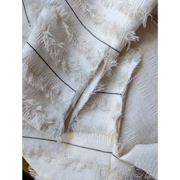 Anthropologie Maeve Quinn cream fringe US 8 - Picture 8 of 9